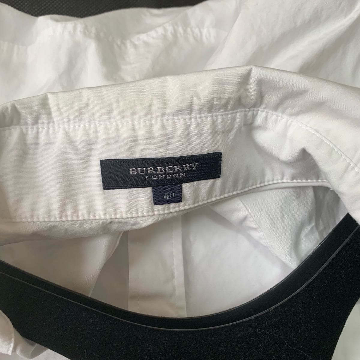 【訳アリ】BURBERRY LONDON バーバリーロンドン ホース刺繍入りノバチェックシャツ コットン 40サイズ
