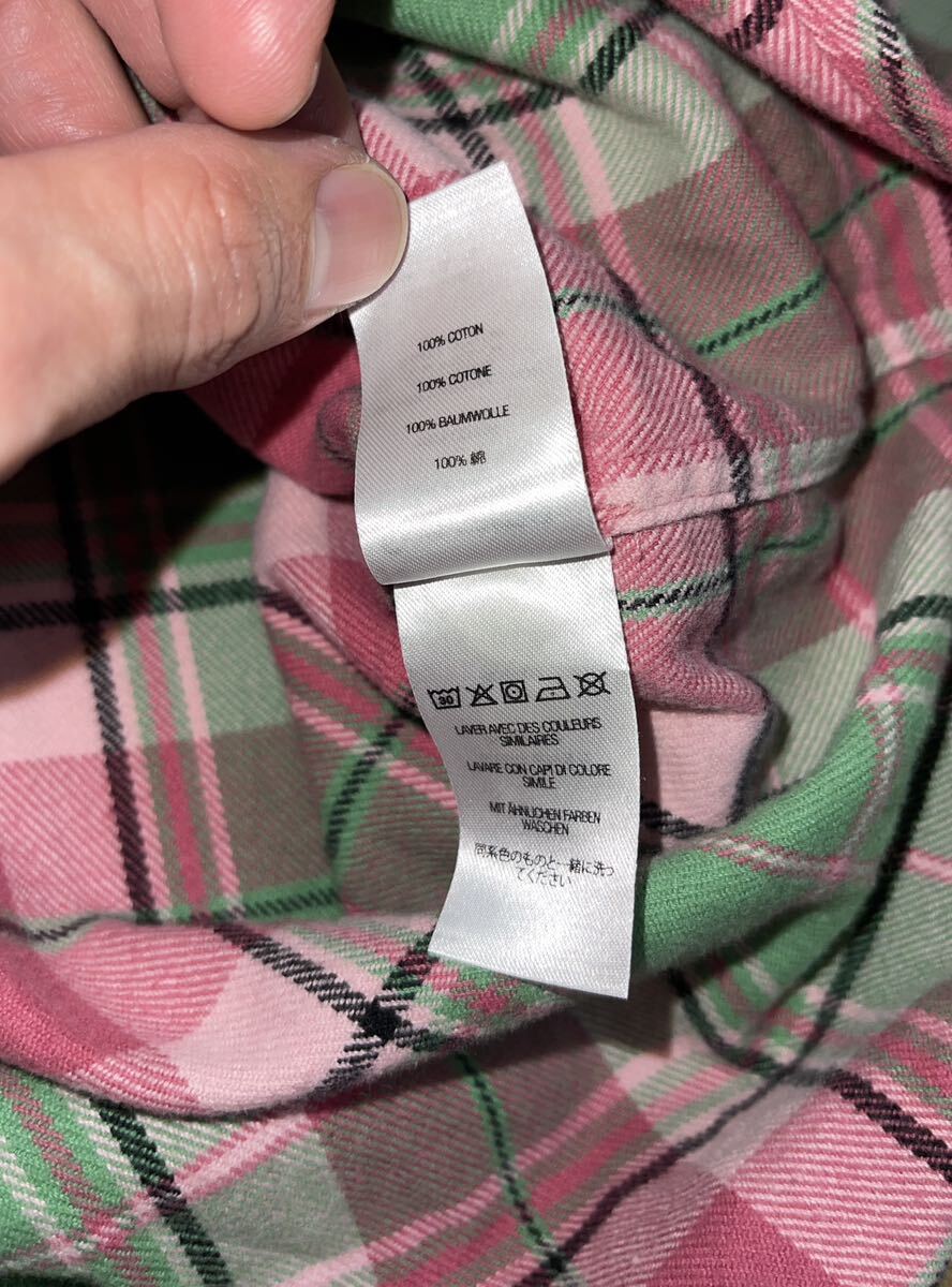 Supreme 22FW Plaid Flannel Shirt Pink L シュプリーム_画像7