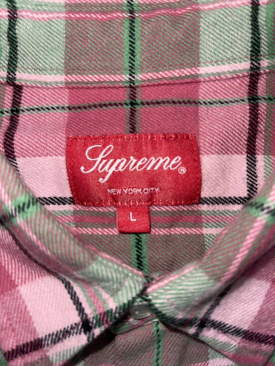 Supreme 22FW Plaid Flannel Shirt Pink L シュプリーム_画像5