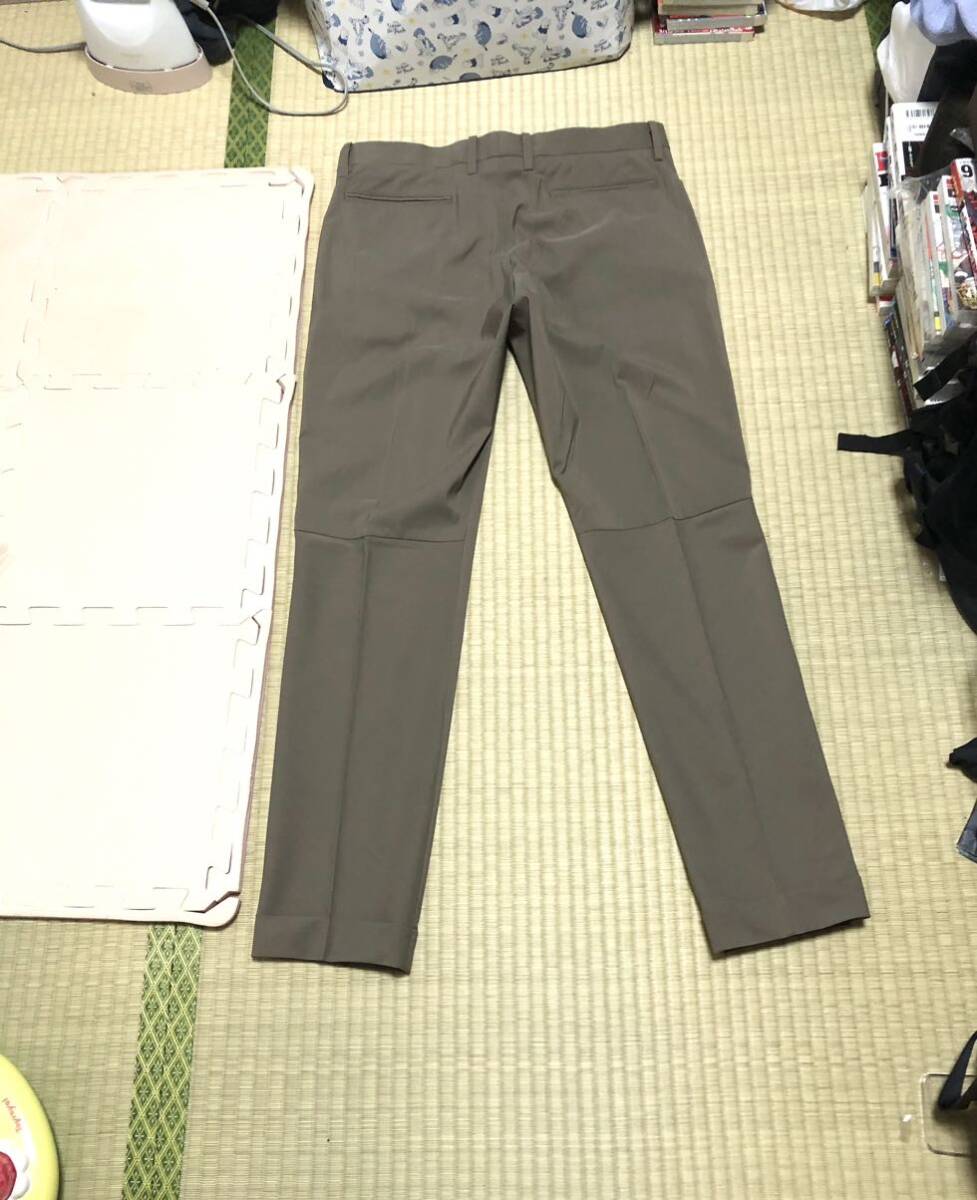 【junhashimoto】ジュンハシモト X VI PANTS S’120 WOOL SOLO ストレッチ テーパード パンツ 5 ベージュ 日本製 美品_画像5