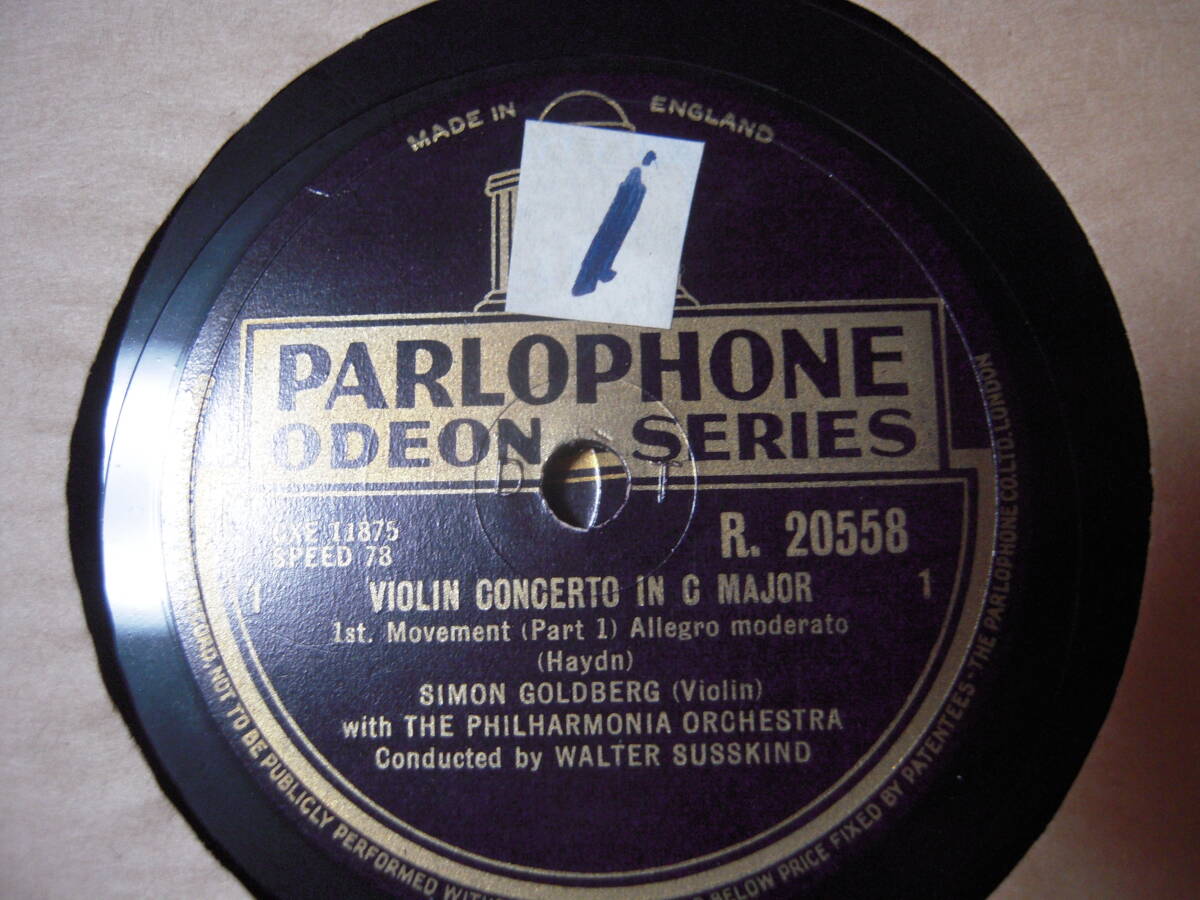 【UK盤１２吋SP】「Haydn V CON/GOLDBERG」ODEONの画像1