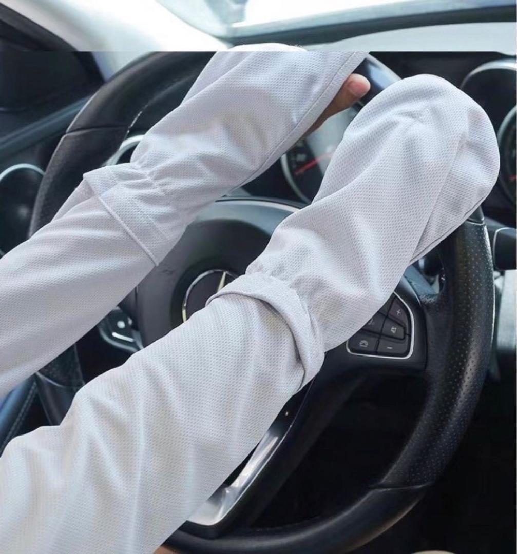 ブラック　アームカバー　手袋　紫外線カット　UVカット　速乾　冷感　日焼け防止　ドライブ　送料無料　人気