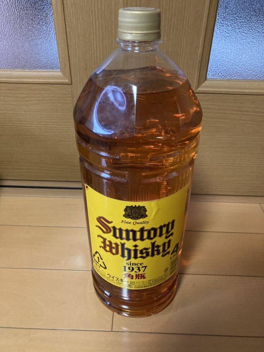 suntory サントリー 角瓶　ウイスキー ペットボトル4000ml 4L 4本セット_画像3