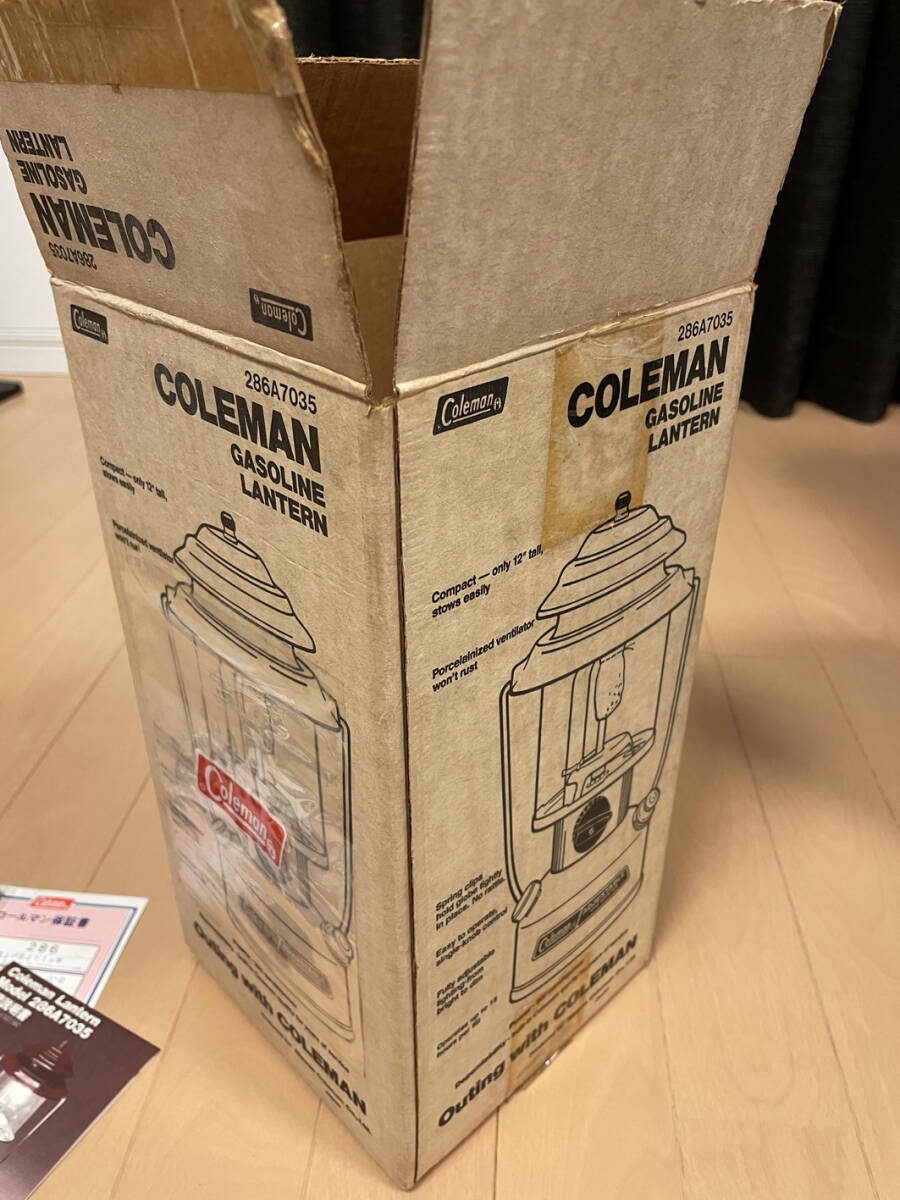 Coleman コールマン 286A7035 1989年6月製 取説外箱予備マントル等付属品 ランタンケース 288A763 1991年10月製 の画像9