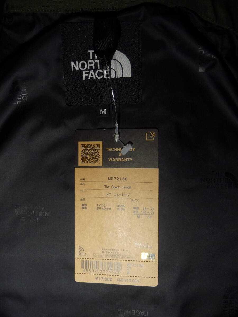 ◆THE NORTH FACE / ノースフェイス◆ザ・コーチジャケット◆NP72130◆NT / ニュートープ◆Mサイズ◆タグつき未使用◆美品 ◆_画像6