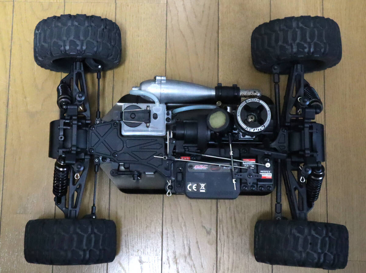 京商 KYOSHO ラジコン エンジンカー ニトロトラッカー Nitro Tracker 送信機付き KT-231P＋ 通電確認 動作未確認_画像3