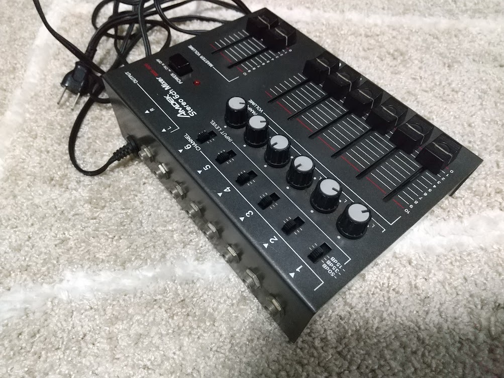 AMDEK Stereo 6ch Mixer MXK 600 ジャンク品_画像2