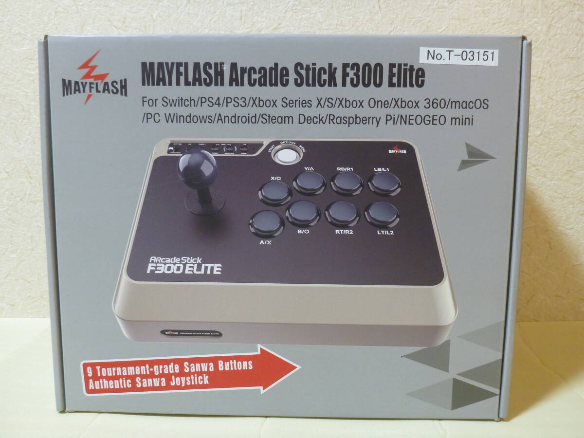 T-03151 / MAYFLASH / Arcade Stick F300 Elite / アーケードコントローラー / 簡易動作確認 / ゆうパック発送 / 80サイズ / ジャンク扱い_画像1