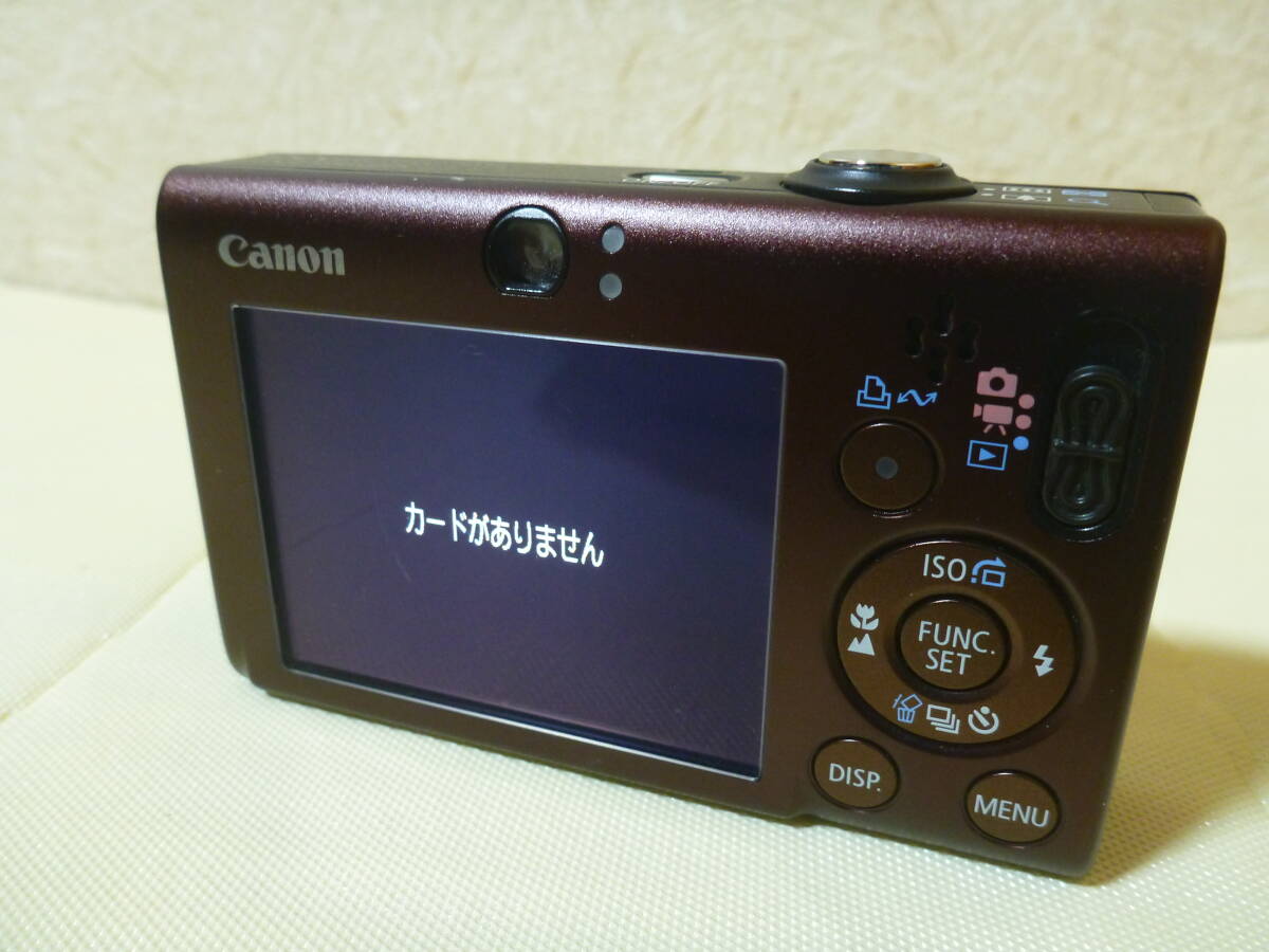 T-03161 / Canon / IXY DIGITAL 20 IS / デジタルカメラ / 簡易動作確認済み / 専用バッテリ付き / ゆうパック発送60サイズ / ジャンク扱い_画像4