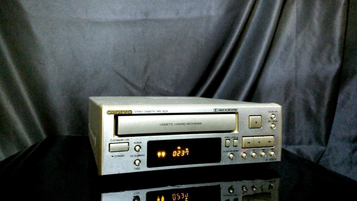 ONKYO K-505TX オンキヨー 高音質カセットデッキ♪除菌クリーニング品♪全ベルト類交換の画像5