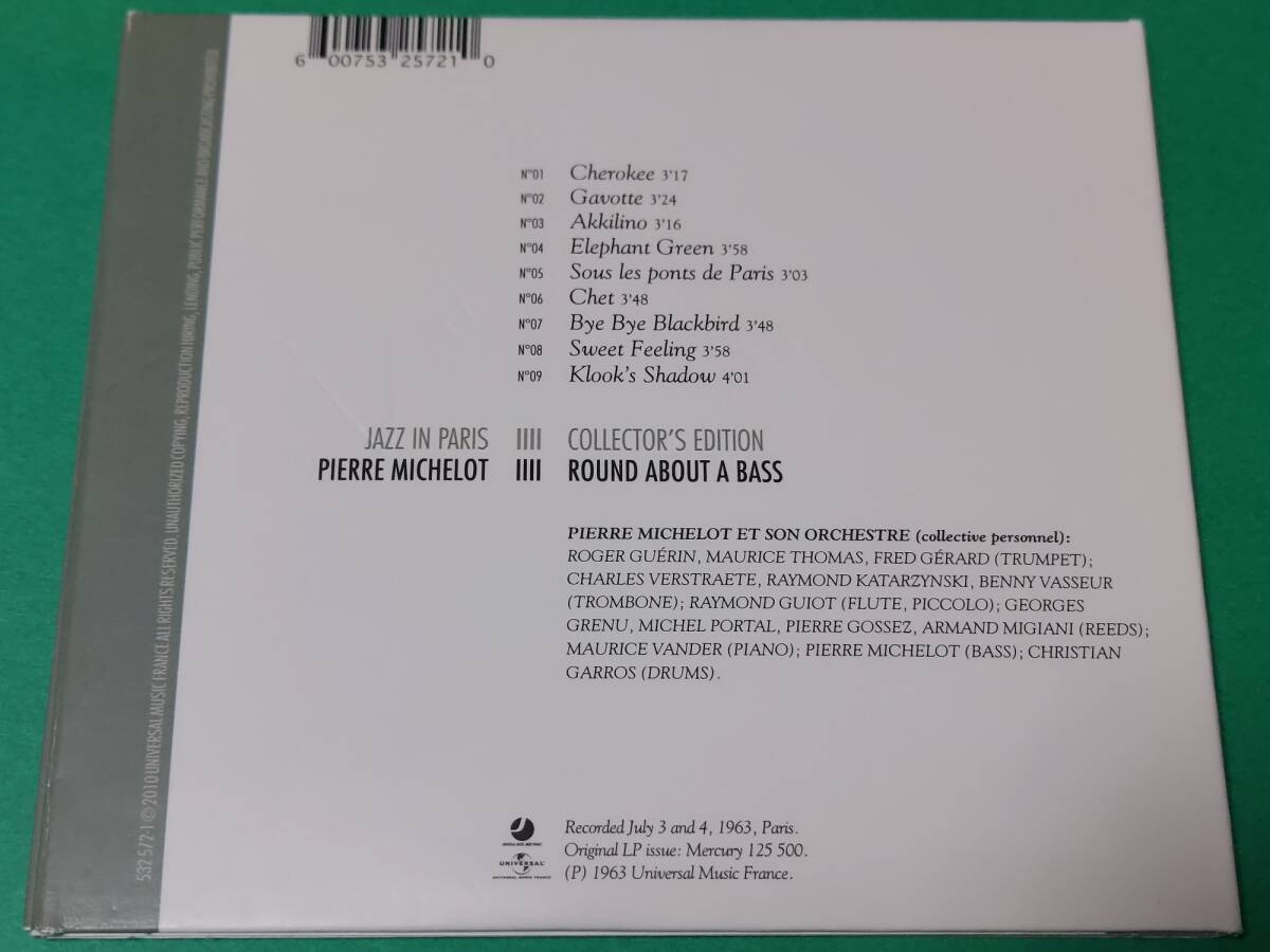 H 【輸入盤】 PIERRE MICHELOT AND HIS ORCHESTRA / ROUND ABOUT A BASS 紙ジャケット 中古 送料4枚まで185円_画像2