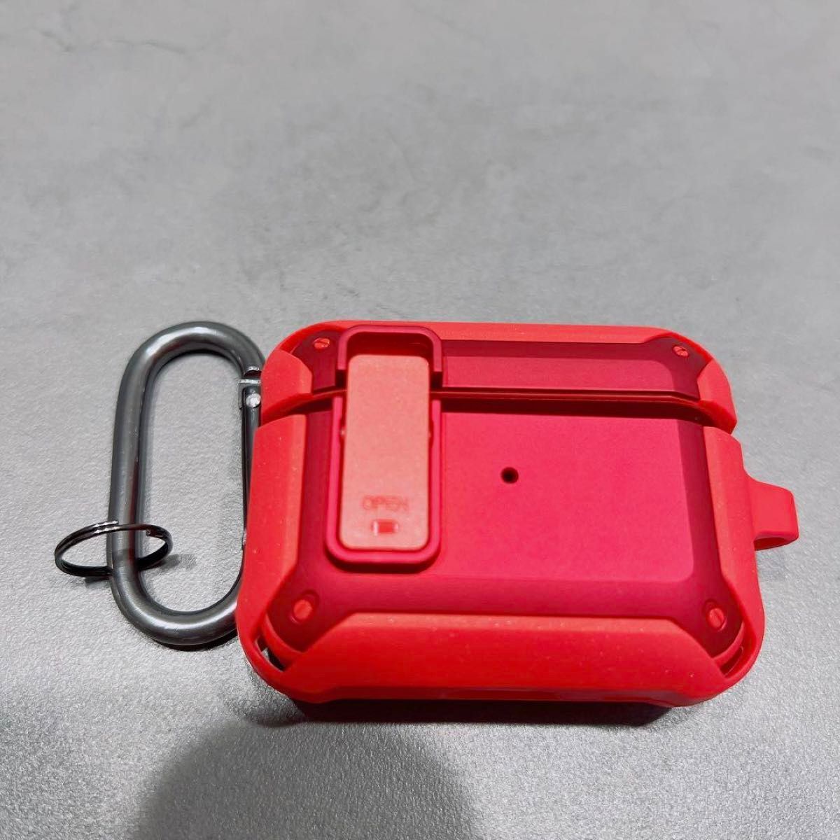 1点限定 AirPods対応 第1世代 第2世代 第3世代 Pro用ケース 赤 1点限定 AirPods対応 第1世代 第2世代 第3世代 Pro用ケース 赤