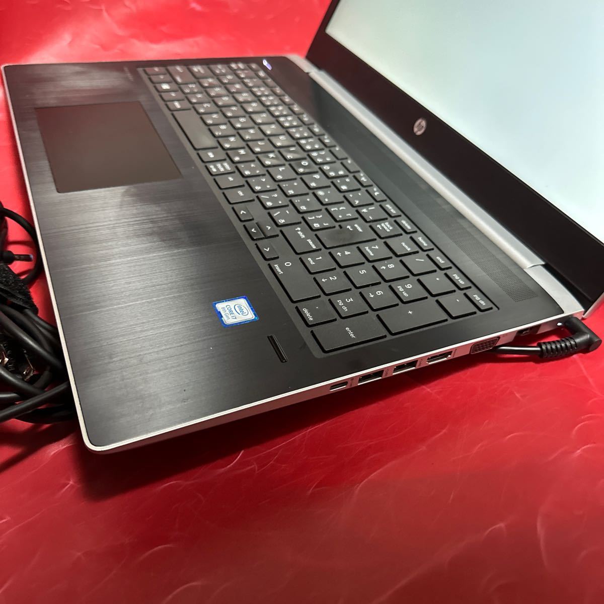 中古 ハイスペック八世代Core i7-8550U,メモリ8GB搭載！HP ProBook 450G5/SSD128GB/15インチFHD(1920x1080) Webカメラ SK2403-08の画像4