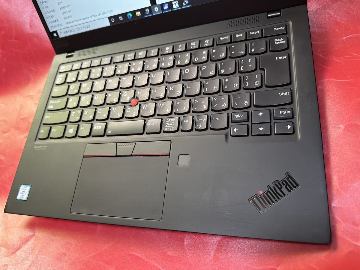 メモリ16GB搭載！ Lenovo Thinkpad X1 Carbon Gen7 Core i5-8365U SSD256GB 14インチ高解像度WQHD(2560x1440) Webカメラ 無線LAN SK2403-27_画像5