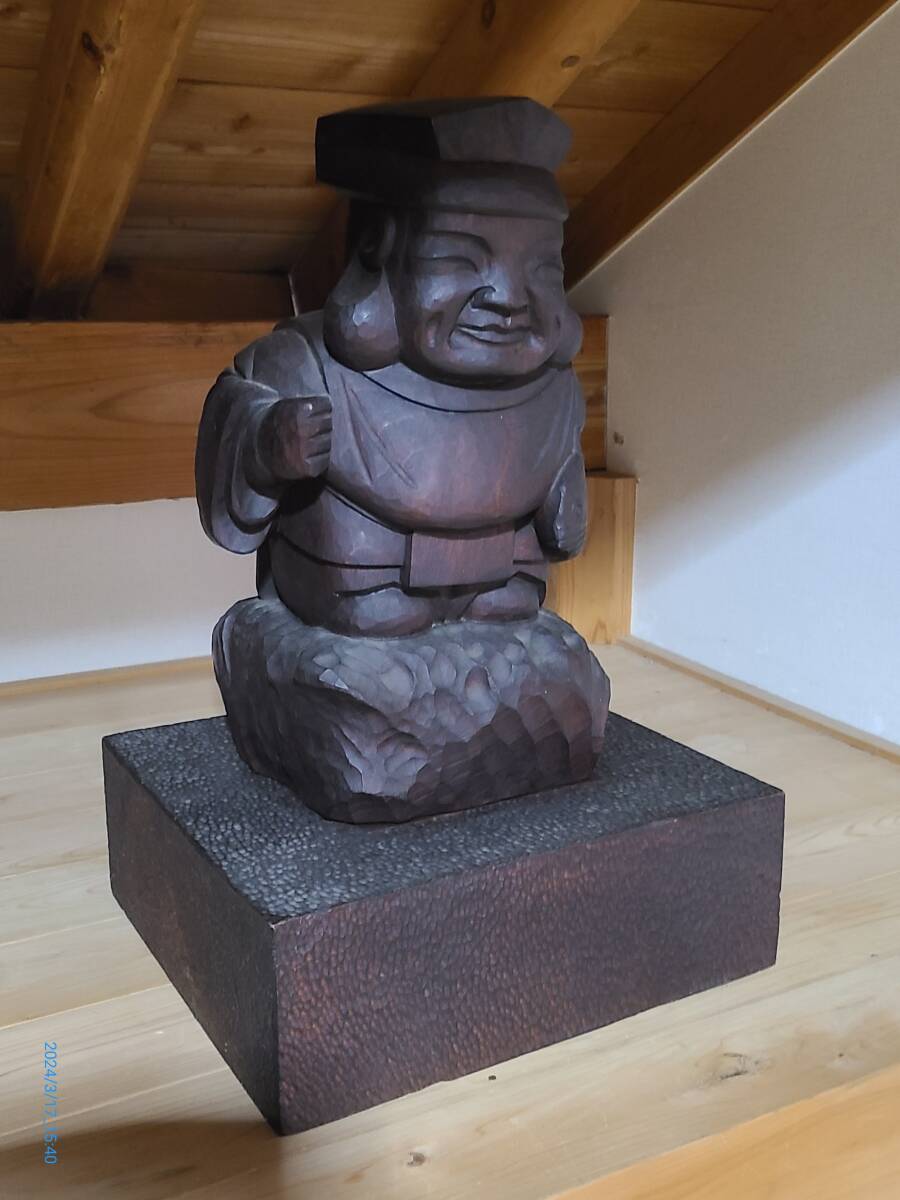 くらしを楽しむアイテム 極上☆彫刻 虚空蔵菩薩 木彫り 仏教美術 仏像