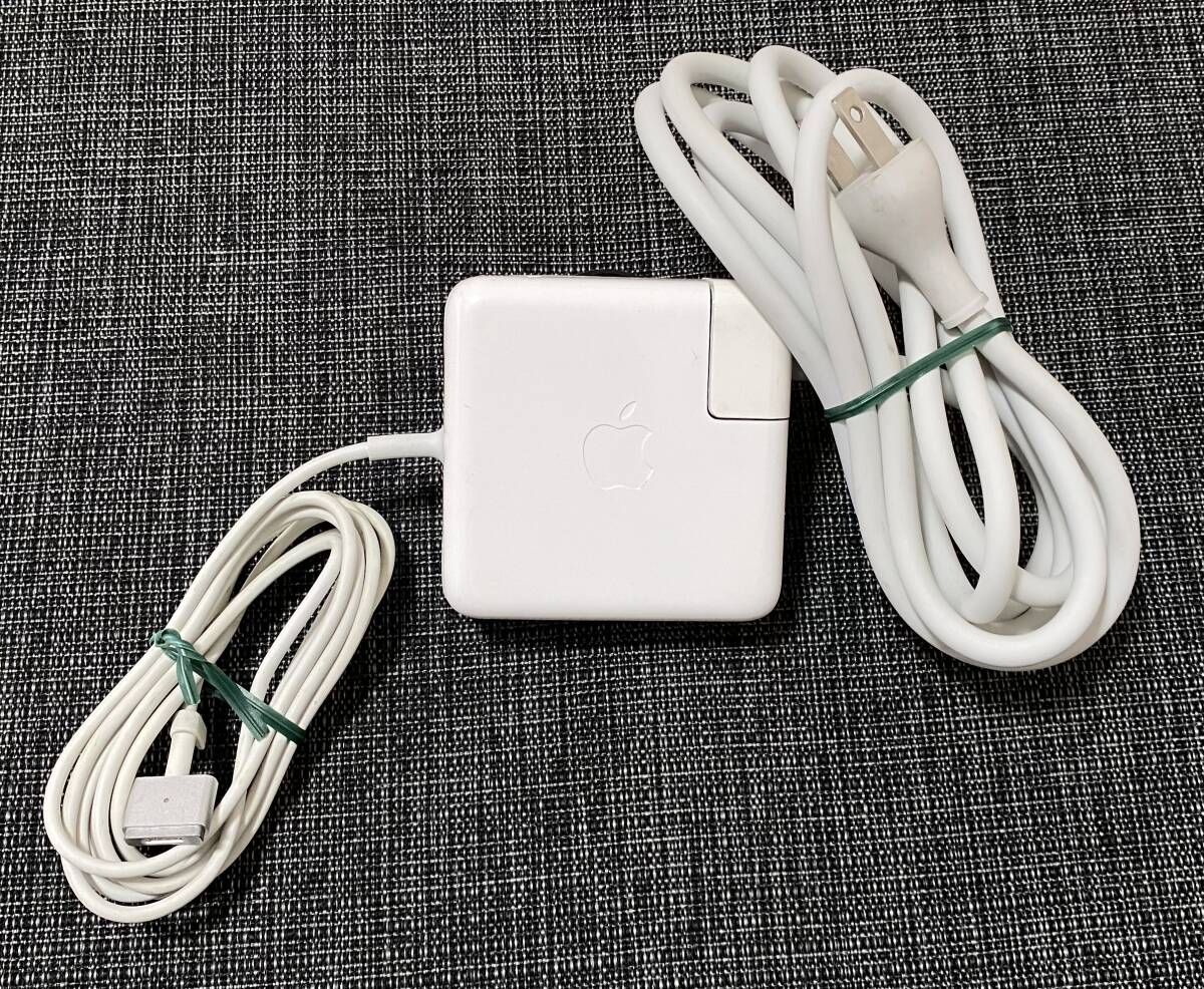 【動作品】Apple 純正 60W MagSafe 2 Power Adapter A1435 MacBook ACアダプター 延長コード （延長ケーブル）の画像1