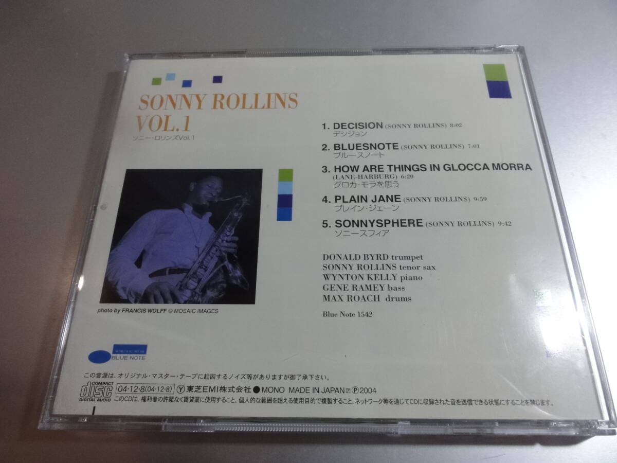SONNY ROLLINS ソニー・ロリンズ　　　VOLIME ONE　　国内盤　 24Bitリマスター