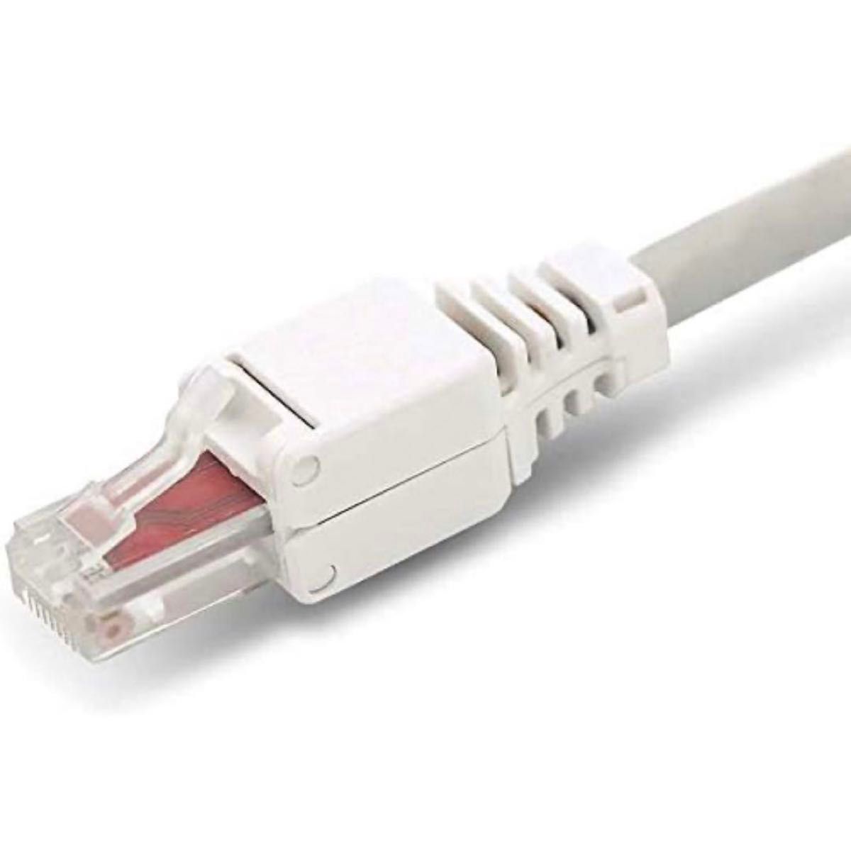 10xネットワークコネクタ　ツールフリーRJ45 6 LAN UTP