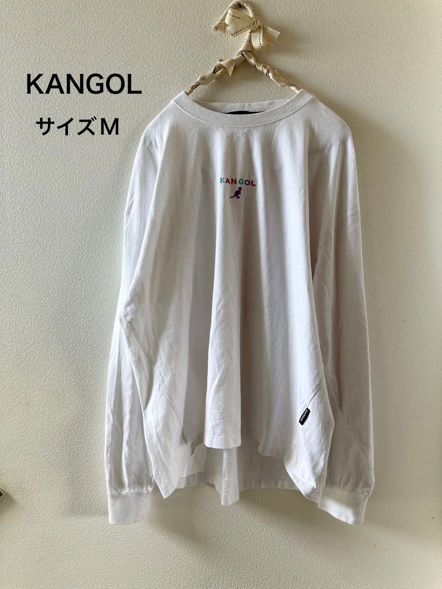 KANGOL ロンT ホワイト 長袖Tシャツ