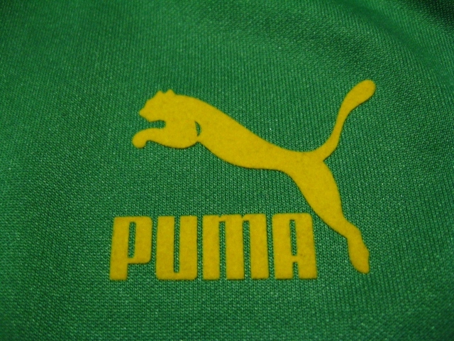 Puma プーマ 緑 黄色 グリーン イエロー US＝M トラックジャケット ジャージ レトロの画像3