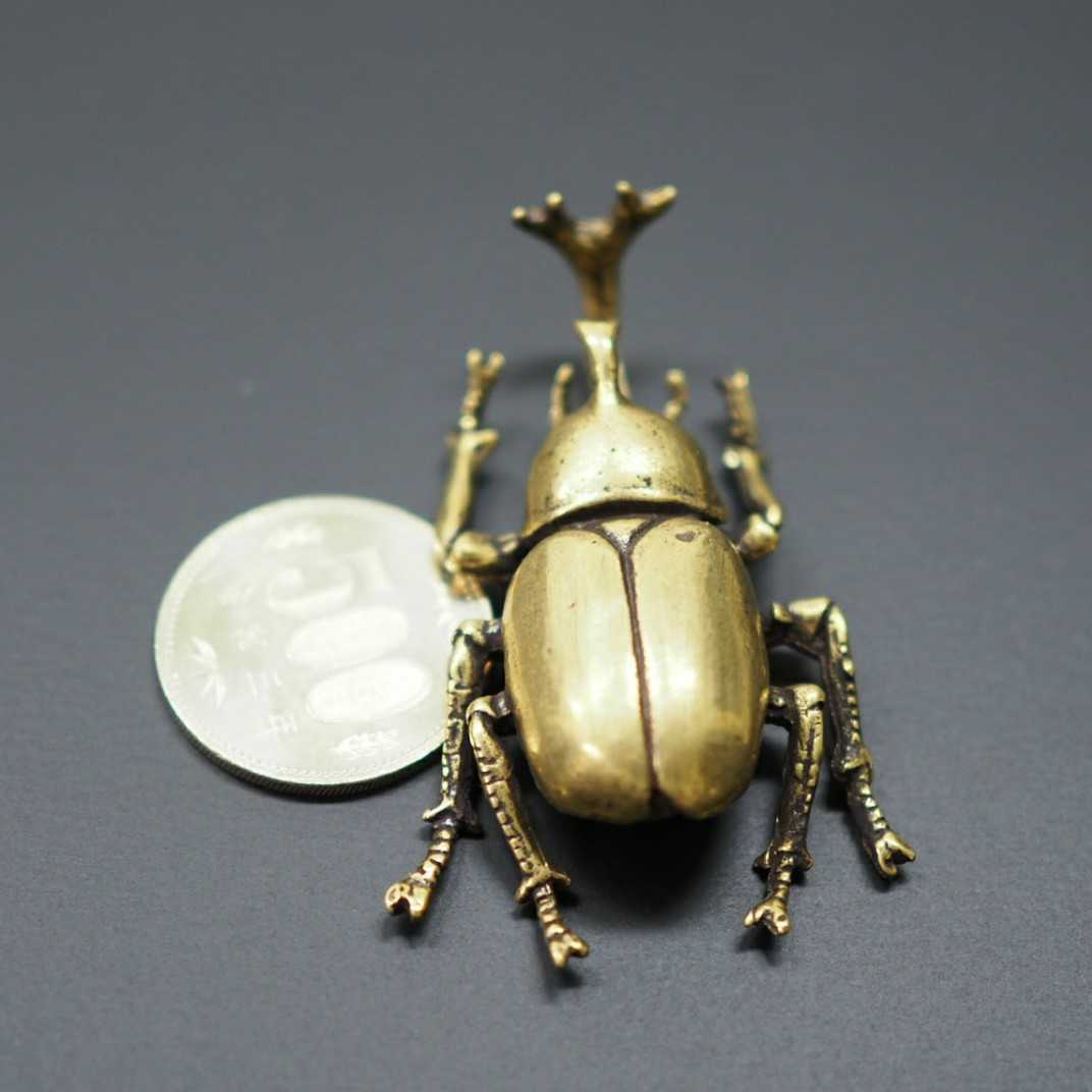 真鍮　ブラス　カブトムシ　クワガタ　昆虫　標本　brass 置物　アクセサリー　雑貨　小物　文鎮　模型　フィギュア