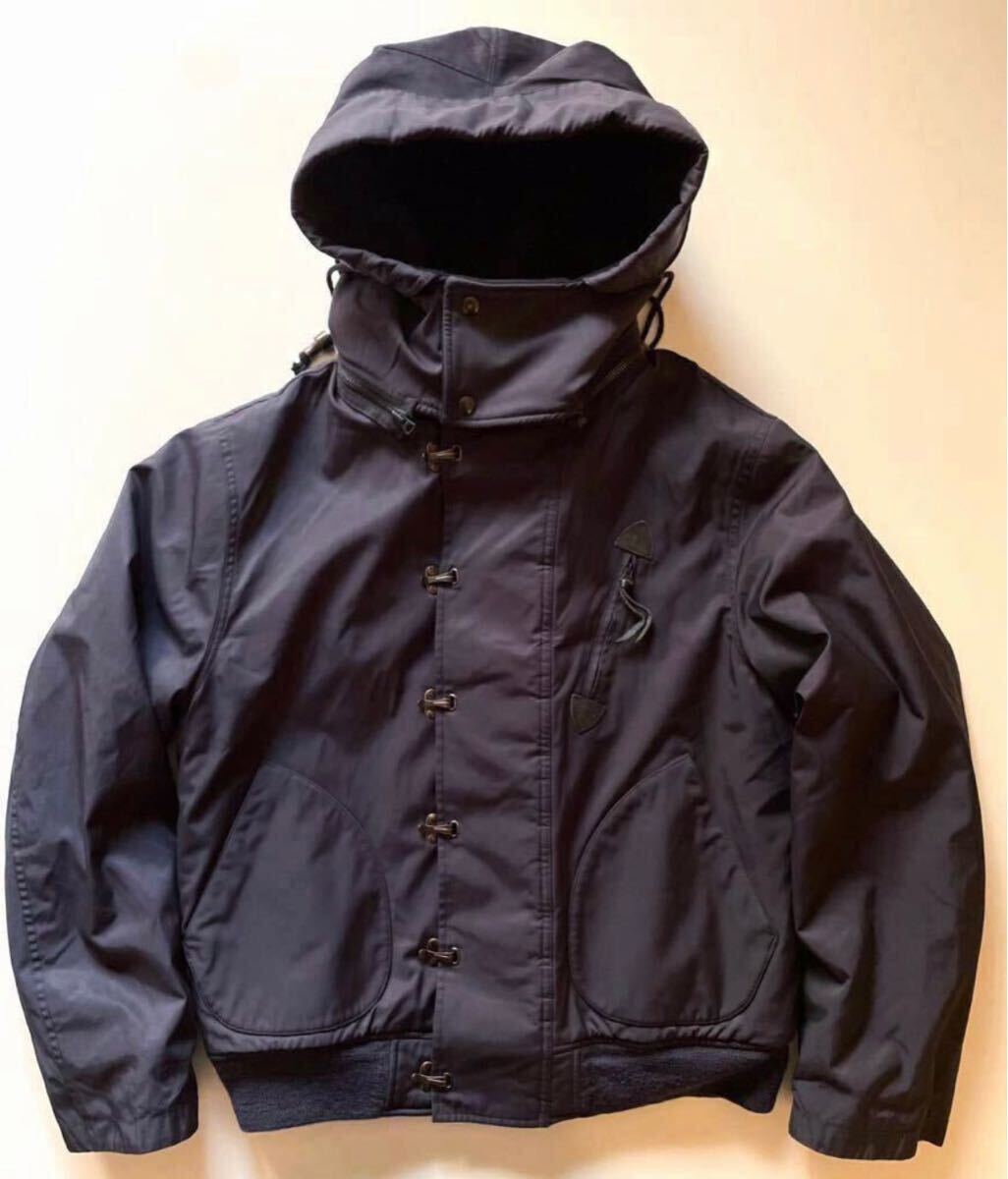 RRL “Deck Hooded Jacket” S デッキ ジャケット ミリタリー USN NAVY ネイビー パーカー フード Ralph Lauren ヴィンテージ 1円スタートの画像2