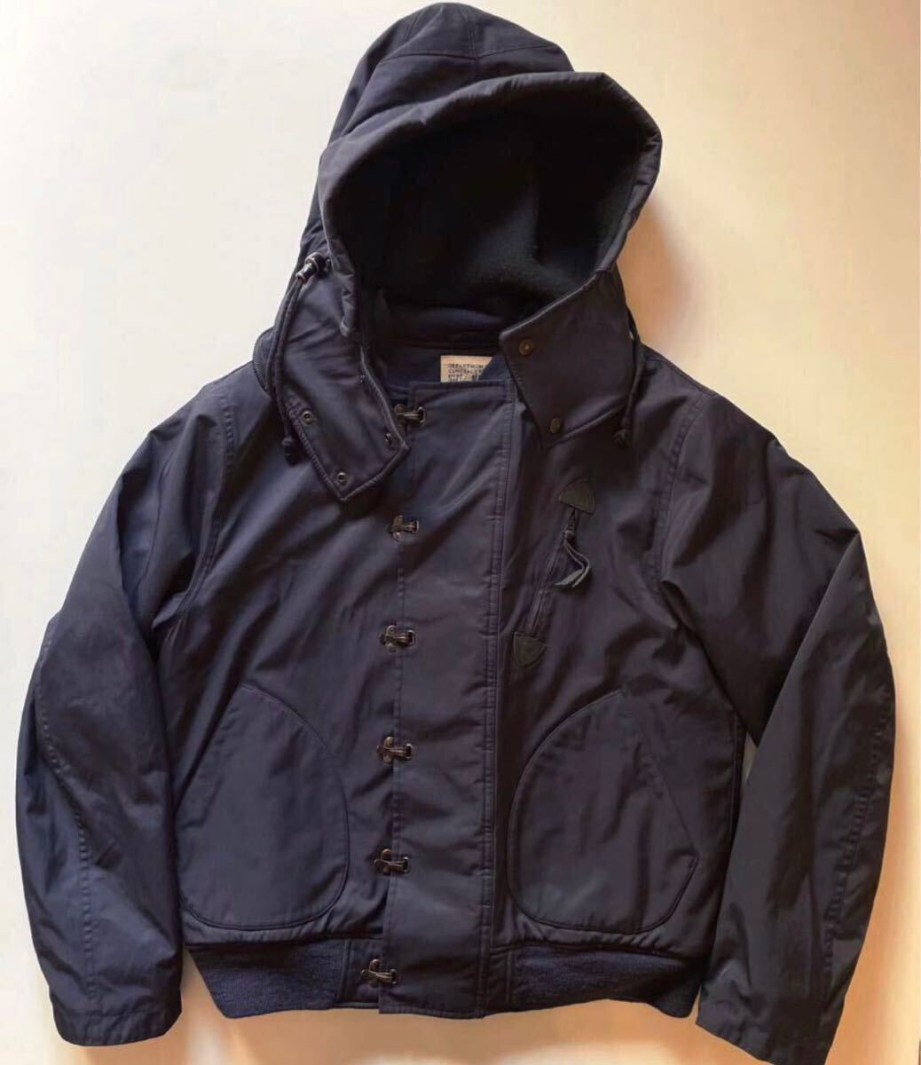 RRL “Deck Hooded Jacket” S デッキ ジャケット ミリタリー USN NAVY ネイビー パーカー フード Ralph Lauren ヴィンテージ 1円スタートの画像1