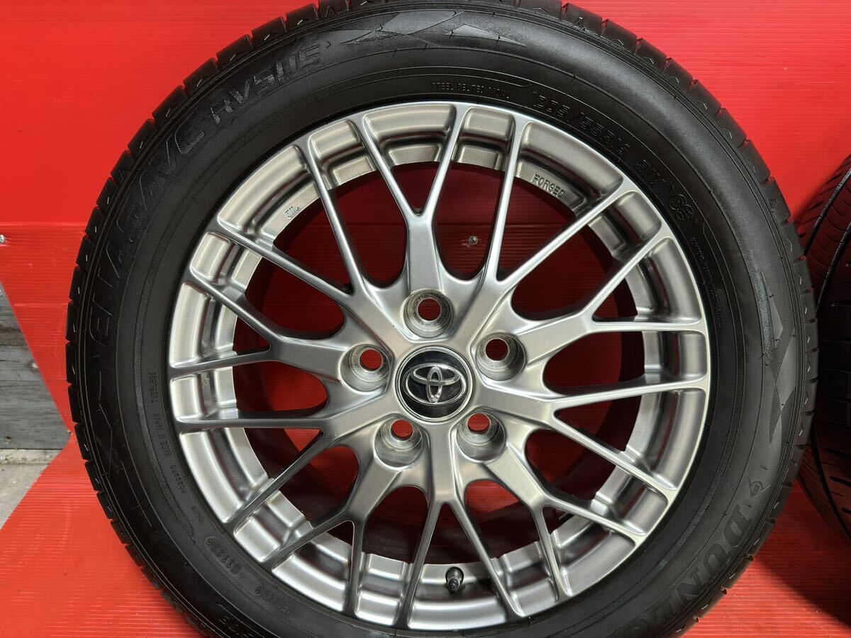 TOYOTA 純正ホイール BBS 製 16インチ 6J 114.3/5H +50 DUNLOP ENASAVE RV505 205/55R16（91V） 2021年国産 ノア ヴォクシー の画像2