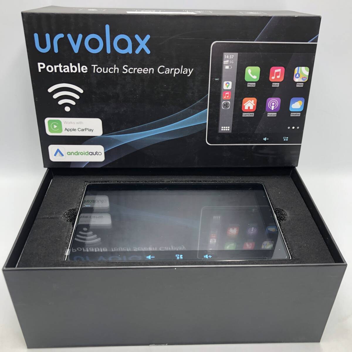 【ジャンク】URVOLAX UR72C カーナビ カーオーディオ Apple CarPlay＆Android Auto対応 ポータブルナビ /Y16126-U1の画像1