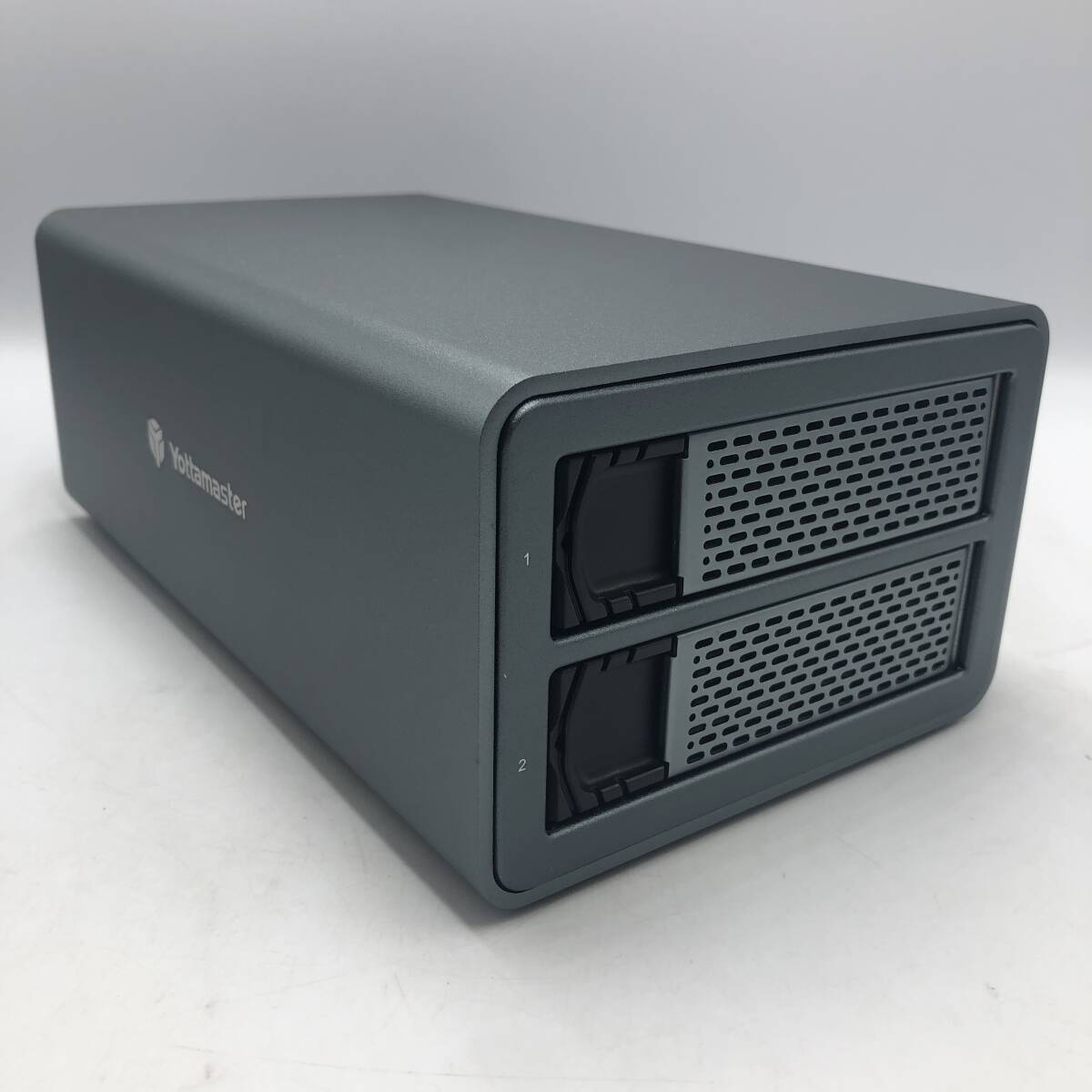 【ジャンク/訳あり】Yottamaster HDDケース 3.5インチ USB3.0接続 2Bay ハードディスクケース グレー FS2RU3 /Y16437-S1_画像3