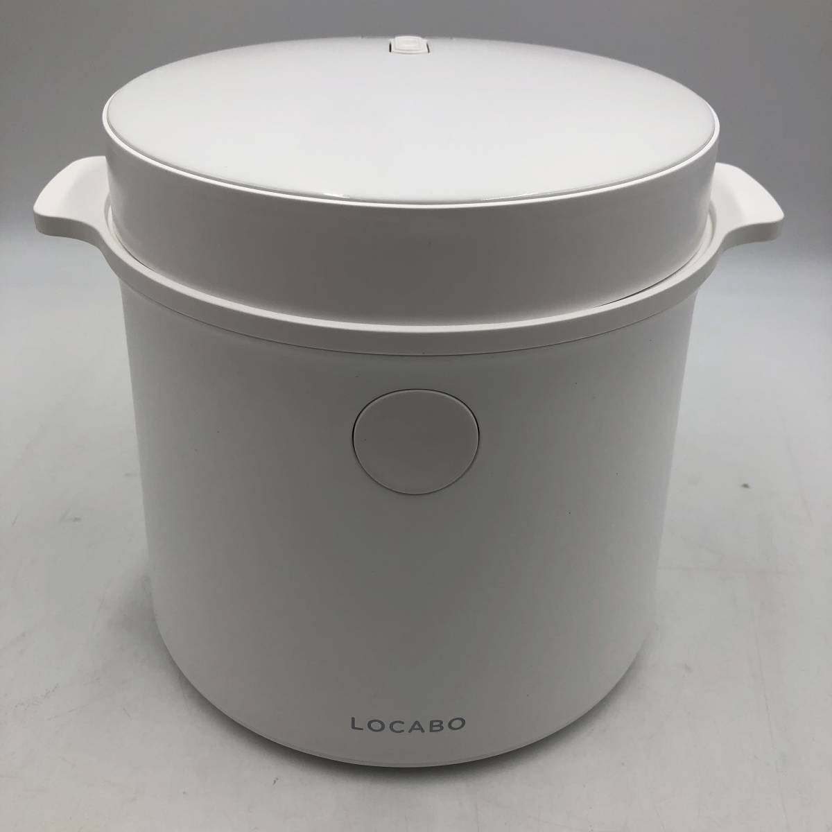 【通電のみ確認済】LOCABO（ロカボ）糖質カット炊飯器 炊飯器 糖質カット JM-C20E-W (ホワイト) /Y16518-U0_画像2