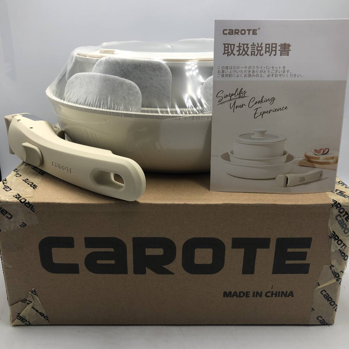 【未開封】CAROTE カローテ フライパン セット 5点 IH ガス火対応 /Y16594-O1