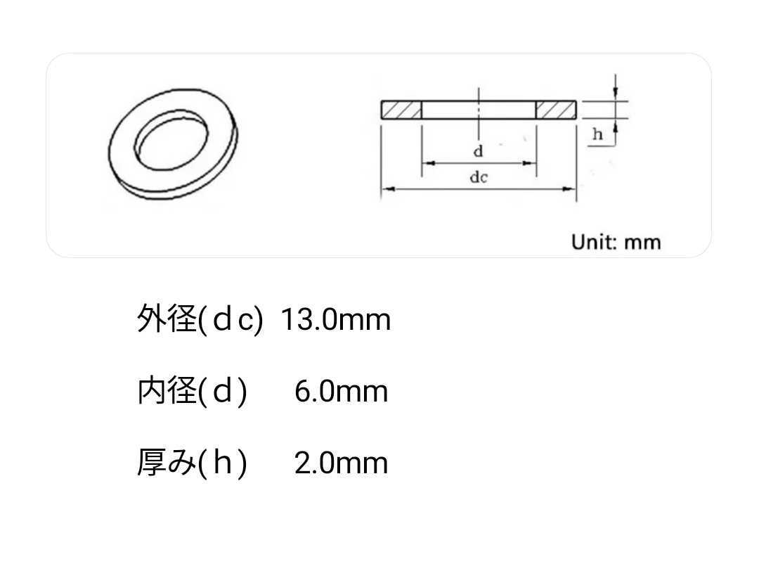 SMAアンテナ用NBRゴム製スペーサー(13ｘ6ｘ2mm厚)４個セット①_画像7