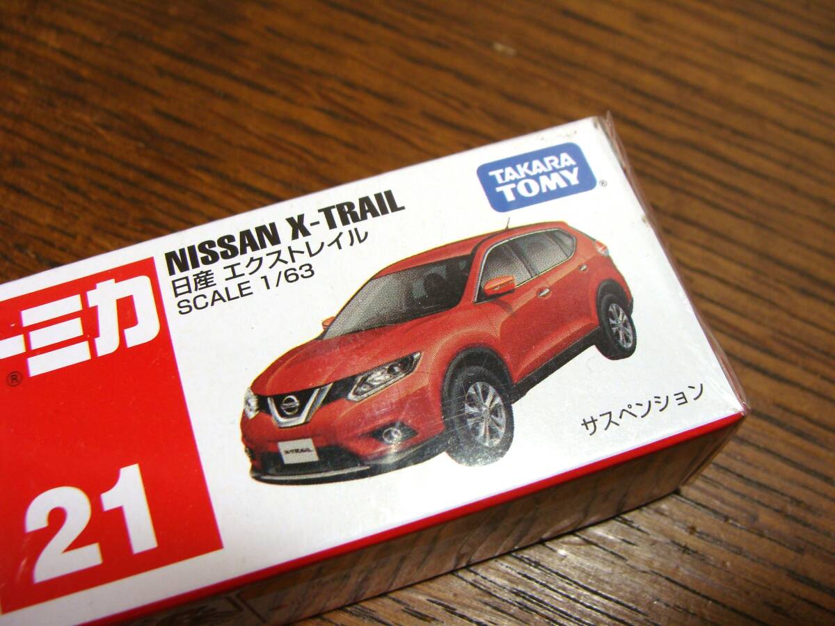 TOMICA トミカ No.21 NISSAN X-TRAIL ニッサン 日産 エクストレイル 1/63 廃盤 未開封 a_画像2