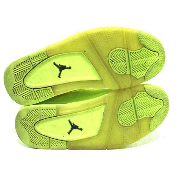 NIKE (ナイキ) AIR JORDAN 4 RETRO FLYKNIT “VOLT” / エアジョーダン4 レトロ ボルト AQ3559-700 中古品 25cm / S00692_画像5