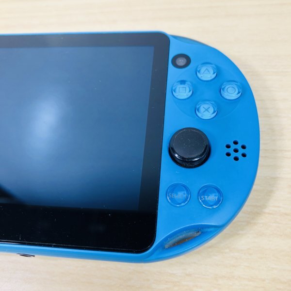 【動作確認済み/ジャンク扱い/24-03-241】SONY プレイステーション Vita PCH-2000 ZA23 アクアブルー 本体 PS VITA 携帯ゲーム機_画像4