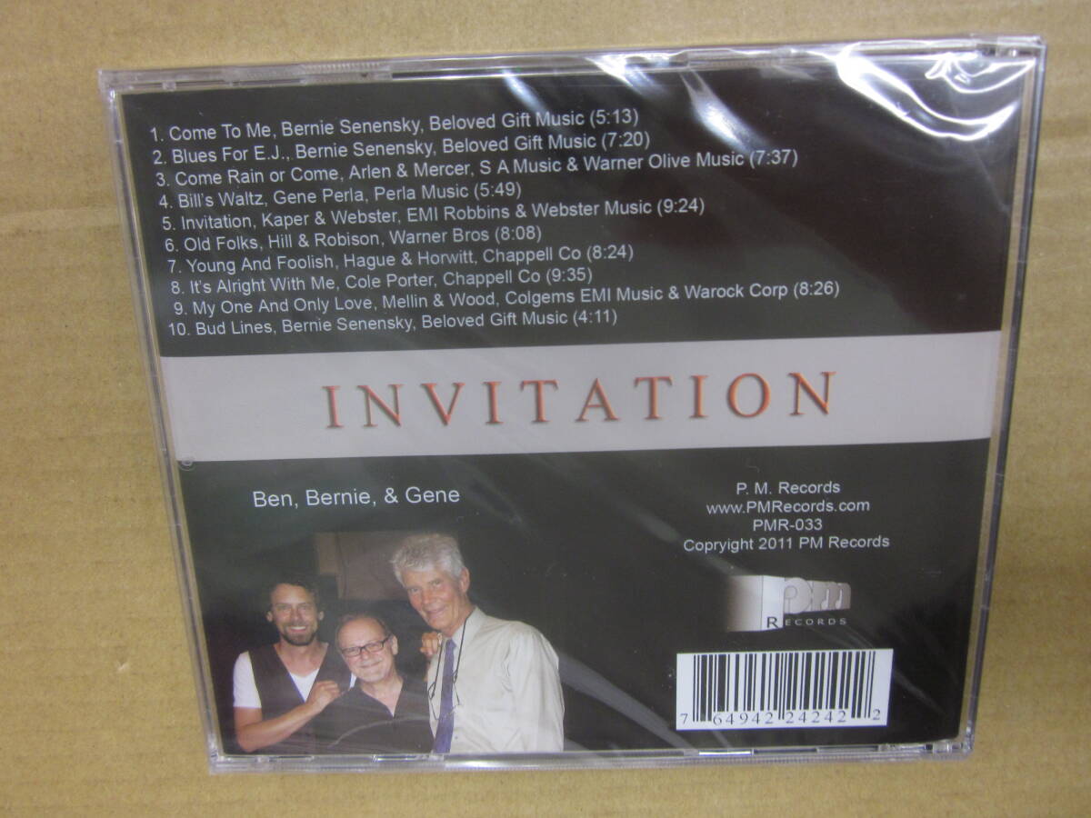 jj90/未開封　JAZZ　ピアノトリオ　CD　輸入盤　/ BERNIE SENENSKY TRIO / INVITATION_画像2