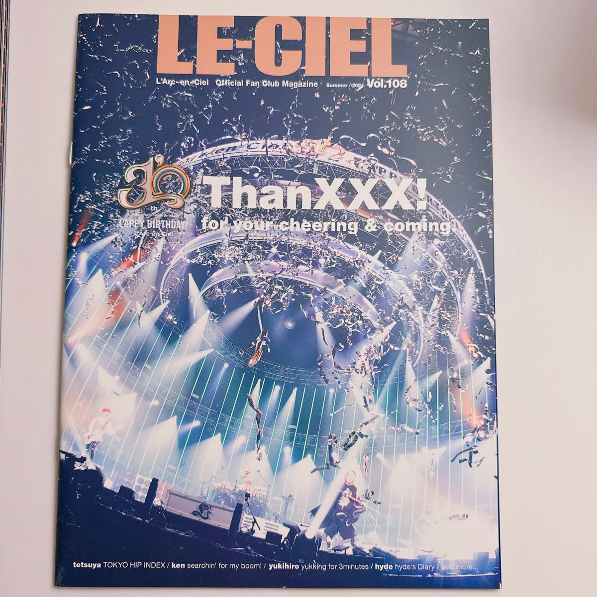 ラルクアンシエル FC会報LE-CIEL★2021年4冊セット★107〜110 新品 L'Arc〜en〜Ciel