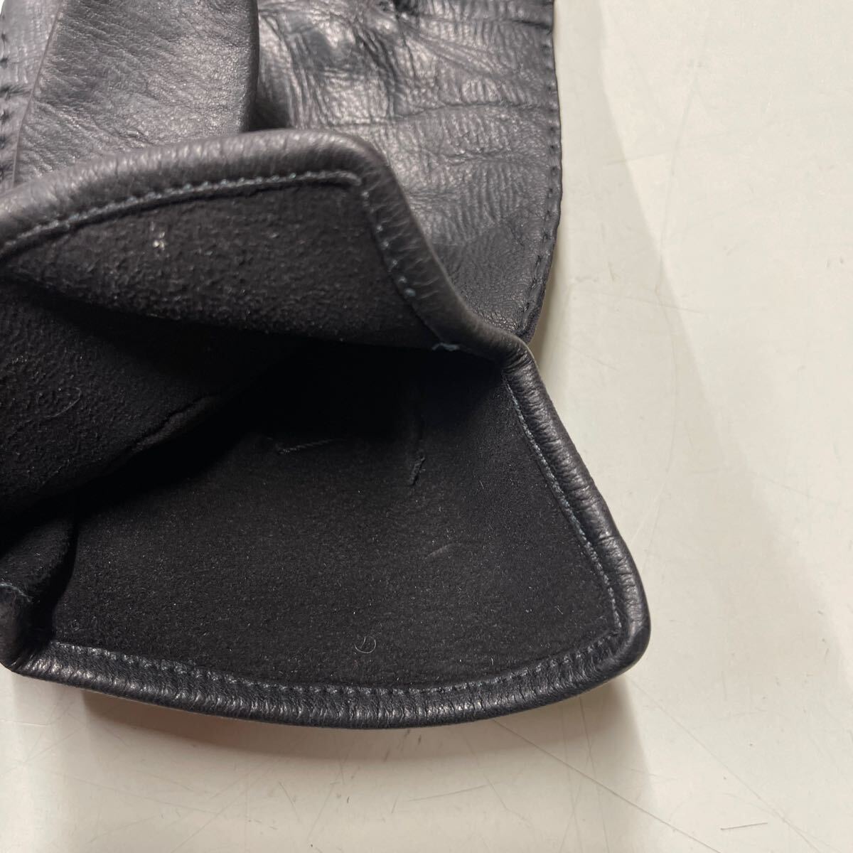 レザー leather 手袋 グローブ 本革 メンズ レディース サイズ13 ブラック 黒_画像5