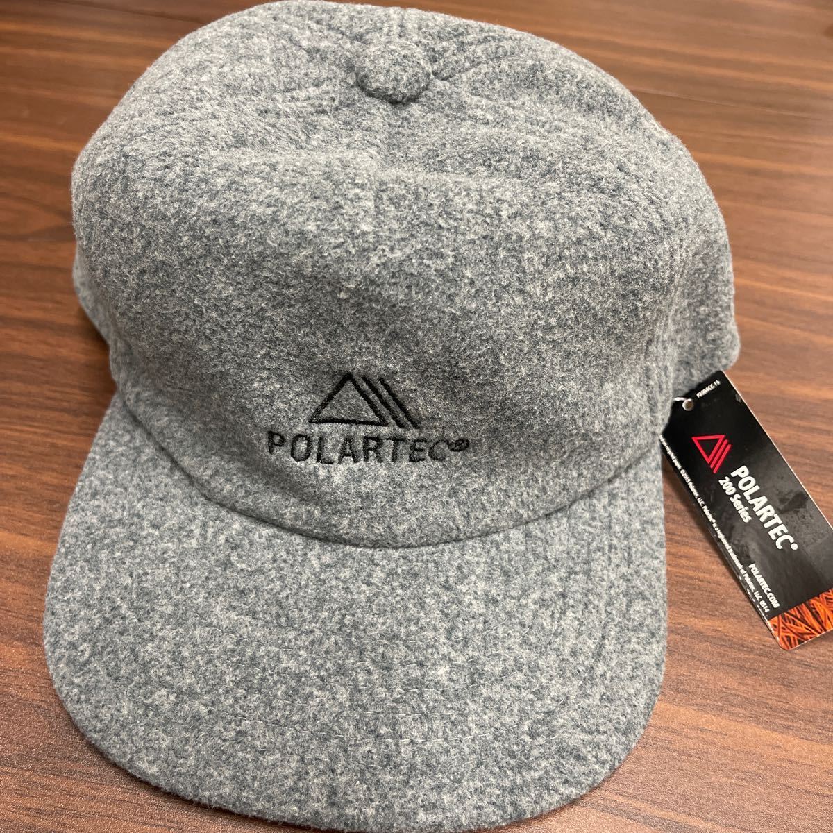 POLARTEC POYESTER CAP ポーラテック フリース6パネルキャップ CAP グレー 灰色 アジャスターバック 帽子 未使用 キャップ_画像1