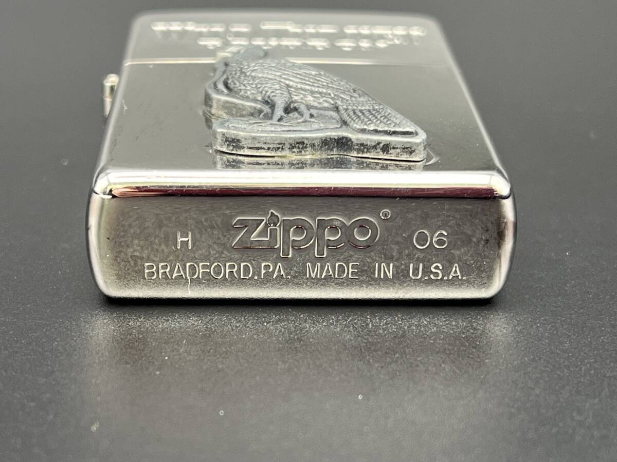 (9224)ZIPPO/ジッポ　WILD TURKEY/ワイルドターキー BOURBON　2006年8月 製造 ジッポー　喫煙具　着火未確認　現状品　【ジャンク】_画像4