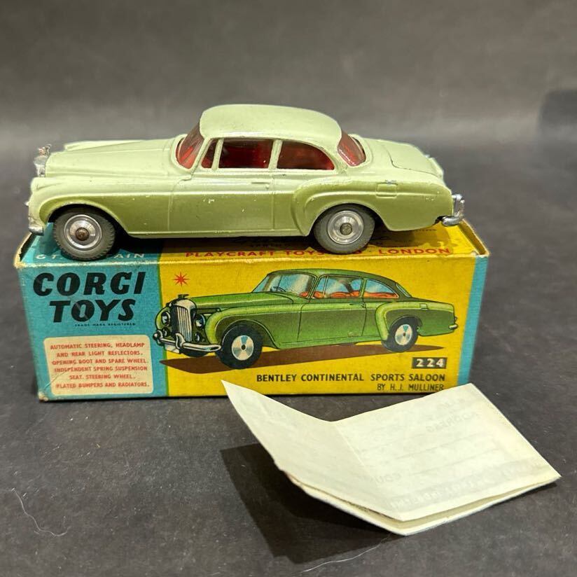  that time thing unused goods *CORGI/ Corgi no.224 BENTLEY CONTINENTAL SPORTS SALOON Bentley Vintage minicar 