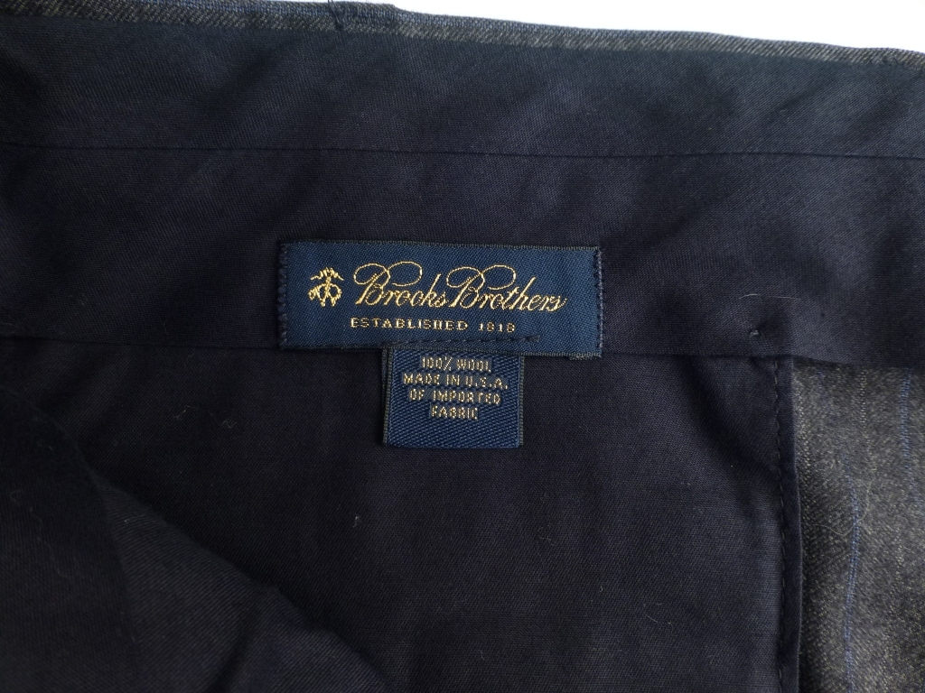 ◆BROOKS BROTHERS スーツ 42L W91 美品 Super110 米国製 グレーストライプ ブルックスブラザーズ_画像9