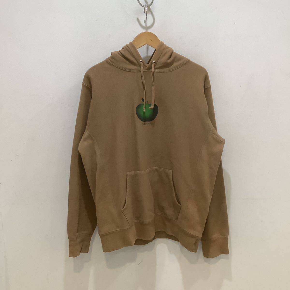 Supreme シュプリーム 2019S/S Apple Hooded Sweatshirt アップル パーカー ブラウン サイズM 655238_画像1