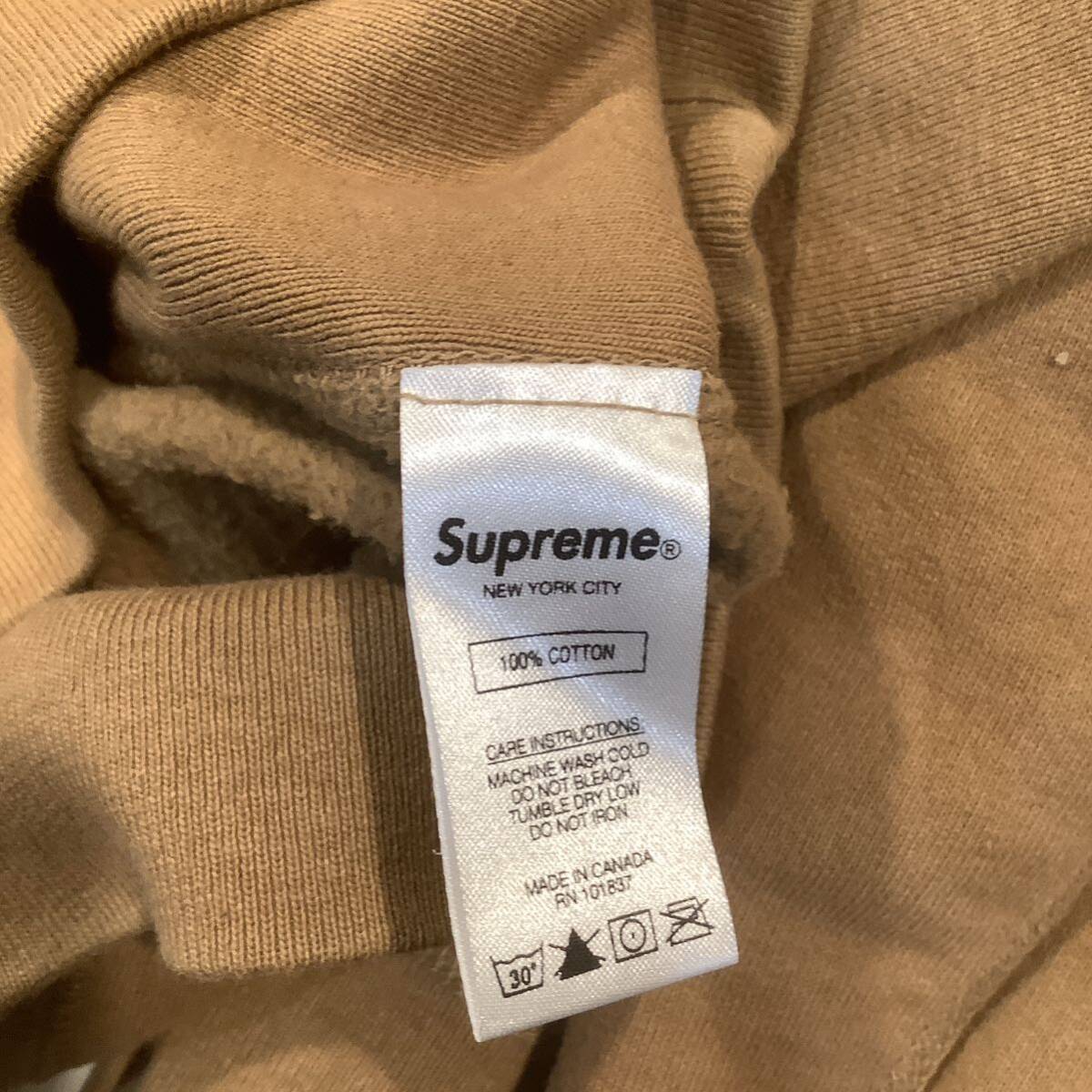 Supreme シュプリーム 2019S/S Apple Hooded Sweatshirt アップル パーカー ブラウン サイズM 655238_画像3