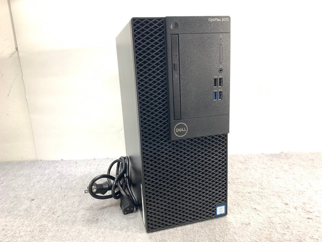 【DELL】OPTIPLEX 3070 MT Core i7-9700 3.00GHz メモリ8GB SSD128GB DVDROM Windows10Pro 中古デスクトップPC_画像1