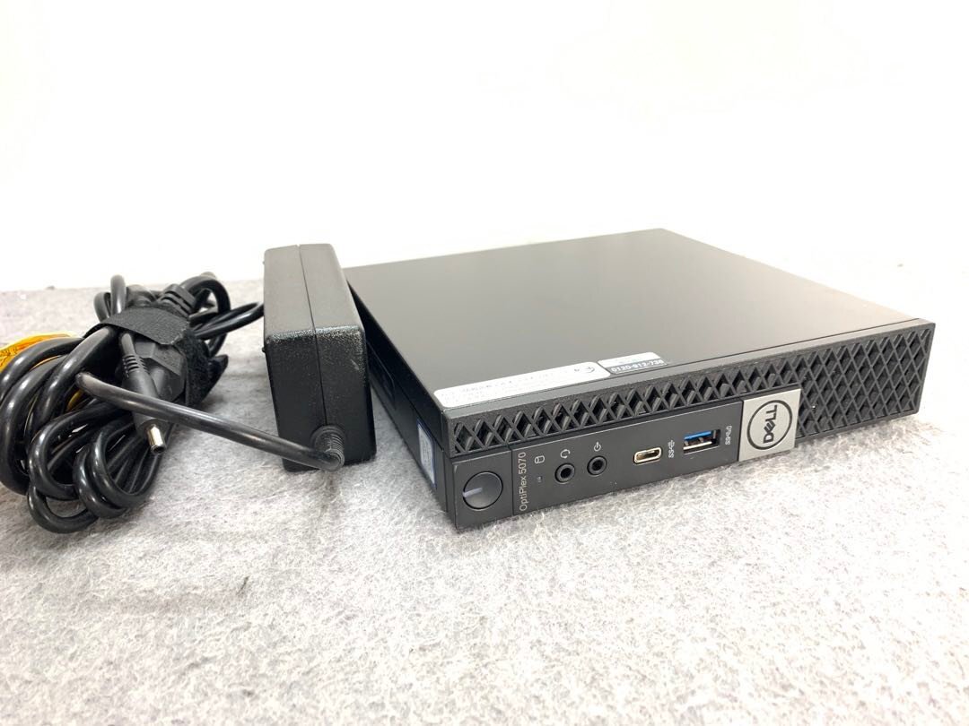 【DELL】OPTIPLEX 5070 Micro Corei5-9500T メモリ16GB SSD512GB Windows10Pro 中古 小型デスクトップパソコンの画像1