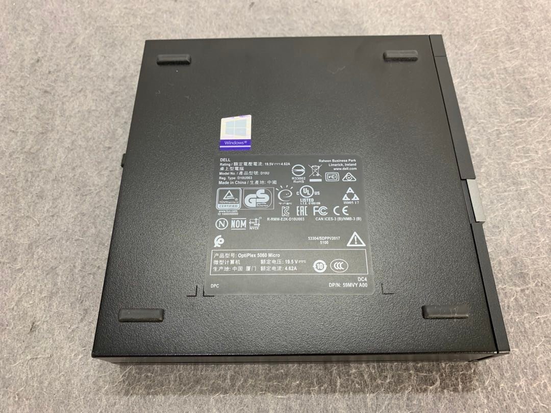 【DELL】OPTIPLEX 5060 Micro Core i5-8500T 2.10GHz メモリ8GB SSD275GB Windows10Pro 中古ミニデスクトップPCの画像5