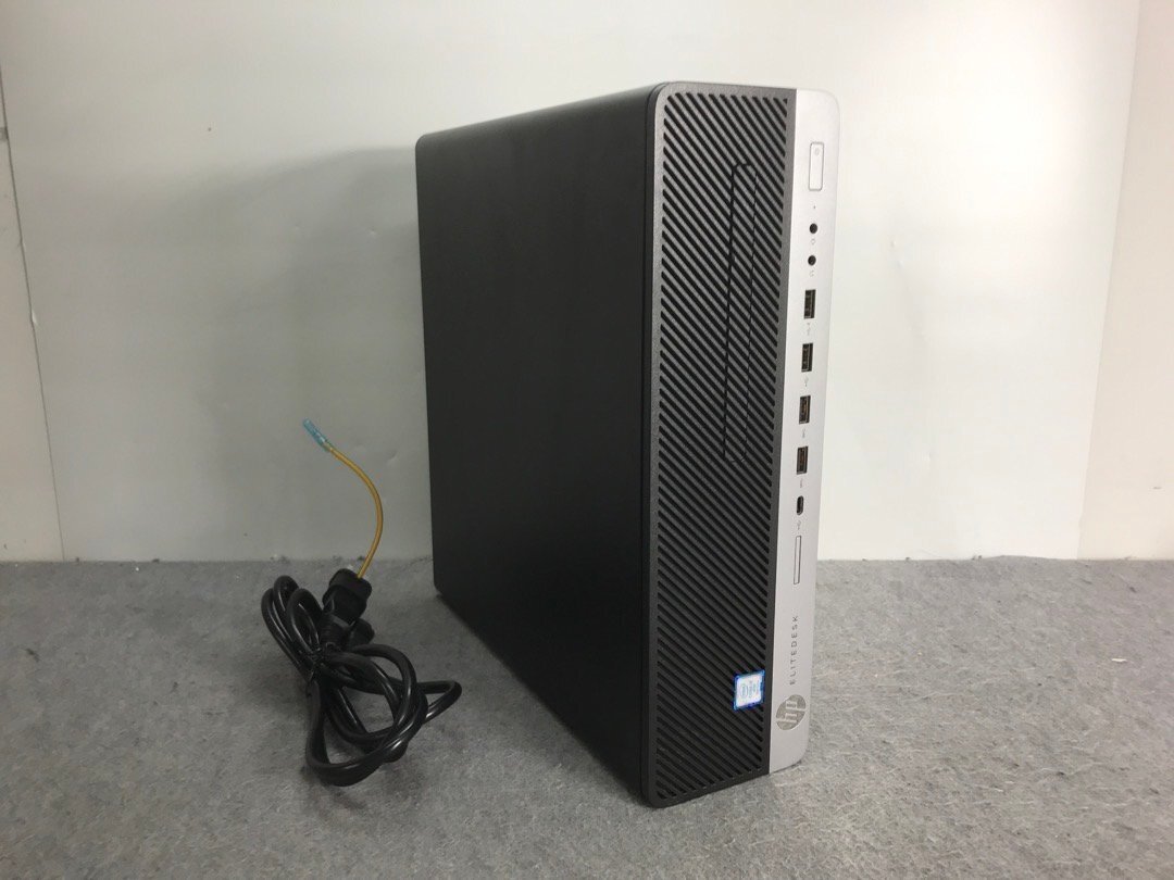 【hp】EliteDesk 800 G5 SFF Core i7-9700 メモリ8GB HDD500GB DVDマルチ RadeonRX550X Windows10Pro 中古デスクトップ_画像1