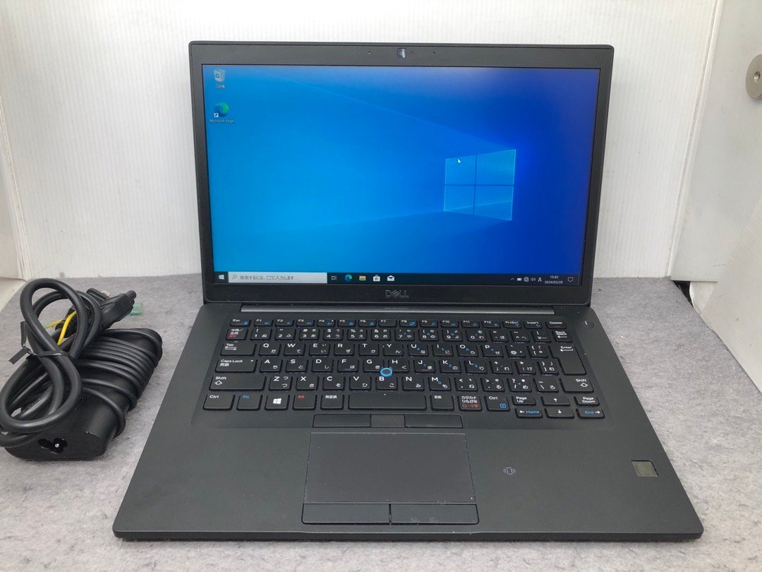 【DELL】Latitude 7490 Corei7-8650U 16GB SSD512GB NVMe WEBカメラ Bluetooth Windows10Pro 14inch フルHD 中古ノートPC_画像1